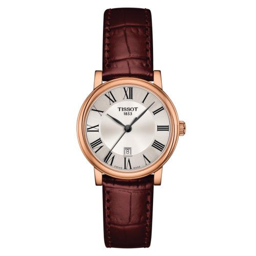 Tissot Carson Premium Quartz 30 Rose Gold / Silver / Strap